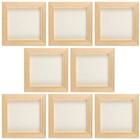 Toddmomy 8 pcs Clay picture frame photo frame wooden craft frames unfinished wooden picture frames Clay Wooden Picture Frame Painting Clay Wooden Toddmomy