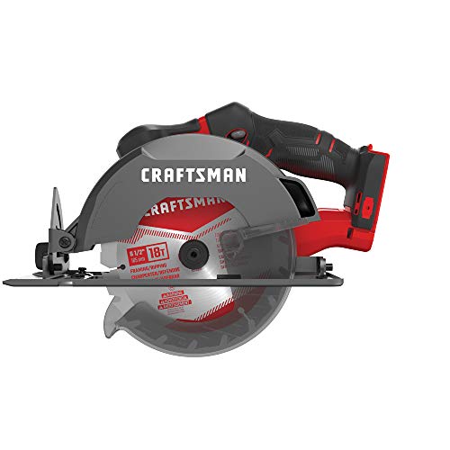 CRAFTSMAN V20 Cordless Circular Saw, 6-1/2 inch, Bare Tool Only (CMCS500B) - WoodArtSupply