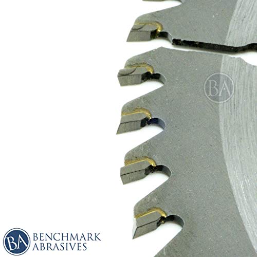 Benchmark Abrasives 8" 64 Tooth, TCT Wood Cutting Saw Blade for General Purpose Cutting & Trimming of Softwoods, Hardwoods, Long Lasting Blades, Use Benchmark Abrasives