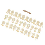 VOSAREA 30Pcs Wooden Dreamcatcher Wood Cutout Shapes Craft Shaped Embellishments Dream Catcher Wood Slices Handmade Labels Wood Log Slices Hanging VOSAREA