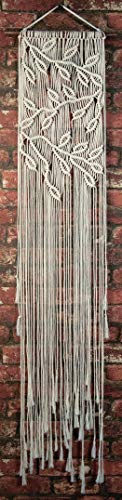 Solid Oak Macrame Wall Hanger Kit, Chevrons & Tassels Solid Oak