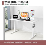 Win Up Time Standing Desk Adjustable Height- 48 x 24 Inches Whole Piece Desktop Stand Up Desk, Electric Standing Desk, Sit to Stand Desk for Home Win Up Time
