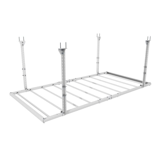 E-Z Garage Storage 4' x 8' Overhead Garage Storage Rack - Heavy Duty Steel, Customizable, Versatile, Easy Installation - WoodArtSupply