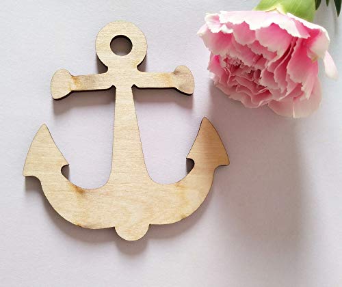 18PCS Mediterranean Style Wood Sea Horse Starfish Dolphin Anchor Helmsman Hanging Decoration, Holiday Party Wedding Supplies (Mixed) RUIXUAN