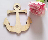 18PCS Mediterranean Style Wood Sea Horse Starfish Dolphin Anchor Helmsman Hanging Decoration, Holiday Party Wedding Supplies (Mixed) RUIXUAN