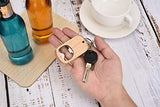 10Pcs Wooden Keychain Bottle Opener Blanks Wood Engraving Bulk Key Chain Unfinished Key Tag for Party Favors DIY Gift Craft Supplies (10pcs) CozyCabin