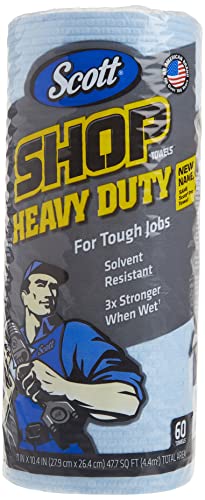 KIMBERLY-CLARK PROFESSIONAL Scott Pro Shop Towels, 1-Ply, Blue, 10 2/5" X 11" Kimberly-Clark