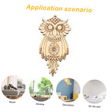 SEWACC 75 Pcs owl Wood Chips Wooden Craft Shapes Unfinished Wood Shapes DIY Handmade Wood Chips Wooden Animal Christmas Ornaments Torch Necklace for SEWACC