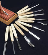 Sharpening Stones for Wood Carving Tools - Whetstones Carvers Sharpener -Gouge Stone 400 & 1000 Grit with Removable Nonslip Pads and A Bamboo Base, WoodArtSupply