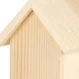 Wooden Bird House 3Pcs Innovative Outdoor Wooden Bird House Nesting Cage Ornament Hanging Birdhouse for Outside Garden Decoration Bird Nesting Box Fdit