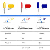 40 PCS Replacement Blades for Cricut Explore Air 2, Luxiv 3rd Party Accessory Replacement Cutting Blades, 20P 45° Blade for Cricut, 10P Luxiv