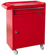 Torin Rolling Garage Workshop Organizer Detachable 4 Drawer Tool Chest with Large Storage Cabinet and Adjustable Shelf, 11" 20.3" 40.4", Red Torin