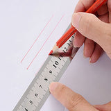 15cm 6 Inch Stainless Steel Straight Ruler Precision Double Sided Drafting Metal Rulers for Measuring Tool Generic