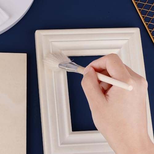 7pcs Gilding Brushes Set, Assorted Size Mop Brushes for Painting Versatile Goat Hair Brushes Paint Brushes for Crafts Acrylic Painting Gold Leaf PEUTIER