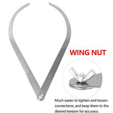 Watris Veiyi 10inch Clay Caliper Tool, Stainless Steel Caliper Clay, Measuring Pottery Tool, Bent Leg Stainless Steel Caliper, Inside Outside Watris Veiyi
