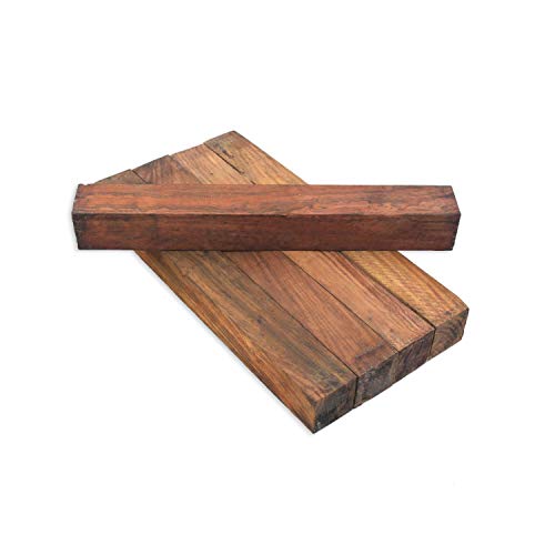 Legacy Woodturning, Cocobolo Wood Turning Blank, 1 1/2" x 1 1/2" x 12", 5 Pack Legacy Woodturning