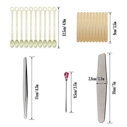 Woohome 66 PCS Epoxy Resin Tools Kit, Silicone Mold Tool Included Measuring Cup, Silicone Mixing Cups, Tweezers with Mixing Sticks, Dropping Pipette, - WoodArtSupply