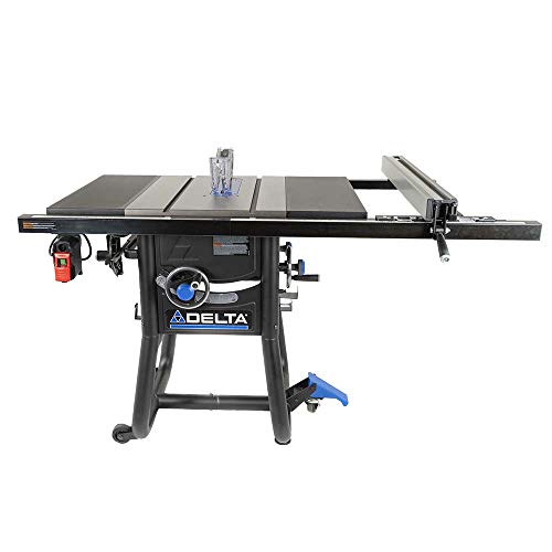 Delta 36-5100T2 Contractor Table Saw with 30" Rip Capacity and Cast Extension Wings Delta