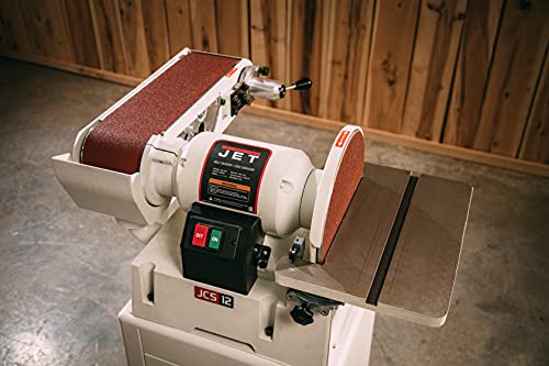 JET 6" x 48" Belt and 12" Disc Sander with Open Stand, 1Ph 115/230V (JSG-6DCK) - WoodArtSupply