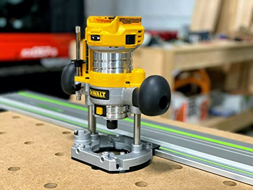 ToolCurve Guide Rail Adapter Compatible with Dewalt Trim Plunge Router ToolCurve