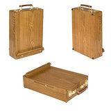 Master Artist Oil Paint Set Includes Wood Art Supply Carrying Case Sketchbox w/Easel & 5-Pack 12x16 Canvas Panels for Painting Jerry's Artarama