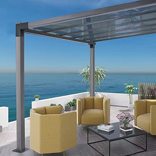 Nihoney Pergola Brackets 4x4, Woodworks Pergola Hardware Kit (4 Pcs), 3-Way Black Right Angle Corner Bracket for Extension Gazebo for 4x4 Nihoney