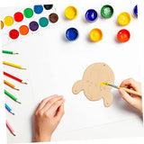 Yardwe 36 Sets DIY Wooden Wind Chime Wooden Hanging Wind Chimes Unfinished Wind Chimes Kids Art Toys Animal Wind Bell DIY Wood Wind Chimes Build Wind Yardwe