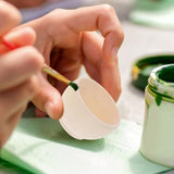 KALLORY Unfinished Wood Blank Bowls 10pcs Miniature Wooden Bowls Unpainted Tiny Bowls Dollhouse Tableware for DIY Painting Art Crafts Projects KALLORY