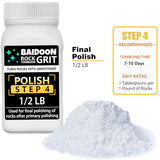 6 in 1 Rock Tumbler Grit Full Function Set – 4 Step Tumbling Grit, 1 Ceramic Refill Media, 9 Varieties Rough Rocks, Rock Tumbler Grit Polish Refill, BAIDOON