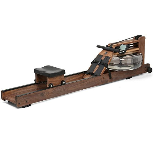 WaterRower Walnut Rowing Machine with S4 Monitor | USA Made | Original Handcrafted Erg Machine for Home Use & Gym | Best Warranty WaterRower