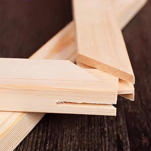 jweemax Wood Picture Frame, Wooden Photo Frame Kit for Oil Painting, Wall Hanging, Mounting, Displaying, 50x70cm jweemax