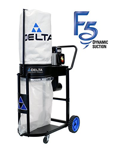 Delta Power Equipment 50-723T2 1 hp Dust Collector, Black - WoodArtSupply