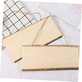 Operitacx 2 Pcs Unfinished Wood Blank Plaque Wood for Wall Display Board Wood Board Wall Pendant Decor Board Hanging Craft Wood Arts and Crafts for Operitacx