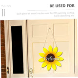 Operitacx 12 Pcs Sunflower Chips Flower Wood Shape Unfinished Wooden Sunflower Graffiti Sunflower Cutout Wood Sign House Accessories for Home Drawing Operitacx