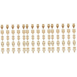 SEWACC 75 Pcs owl Wood Chips Wooden Craft Shapes Unfinished Wood Shapes DIY Handmade Wood Chips Wooden Animal Christmas Ornaments Torch Necklace for SEWACC