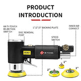 SI FANG 2'' 3'' Mini Orbital Air Sander High Speed Random Orbital Air Sander Detail Sander for Auto Body Work,Latest Stable Version SI FANG