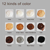 Wood Furniture Repair Kit - Set of 42 Hardwood Laminate Vinyl Floor Repair Kit Wood Fillers, Markers and Wax Sticks - Used for Cover Ups Scratches, SEISSO