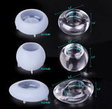 LET'S RESIN Tealight Candle Holder Resin Molds Silicone,3Pcs Tea Light Candle Holder Silicone Molds for Resin,Plaster,Cement Concrete,Resin Epoxy LET'S RESIN