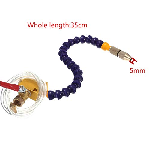 ChgImposs Mist Coolant Mist Lubrication System Unit, Metal Cutting Engraving Cooling Sprayer Machine with Air Pipe for CNC Lathe Milling Drill ChgImposs