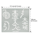 Aleks Melnyk #100 Usui Reiki Symbols, Pyrography Metal Stencil, Japanese Namaste Stencil, Chinese Letter Stencil, Dai Ko Myo, Template Craft Wood - WoodArtSupply