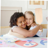 Happyyami Decor Unfinished Paddle Crafts DIY Paddle Cutouts Unfinished Paddle Paddle Cutouts Blank Paddle DIY Paddle Crafts Paddle Painting kit Happyyami