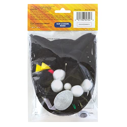 Creativity Street Felt Sewing Animal Kit, Cat, 4" x 10.25" x 1", 1 Kit Creativity Street