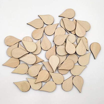 100 Pcs Crafts for Kids Wood Cutout Wedding Wood Centerpiece Natural Wood Coasters Paintable Wood Slices Kid Craft Nature Wood Slices Wooden Child