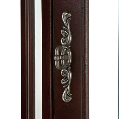 Home Decorators Collection Vitric Lighted Curio, 70" Hx21 Wx16 D, Mahogany SEI Furniture