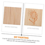 MAGICLULU 25pcs Hand Painted Bamboo Unfinished Triangle Discs Unfinished Wood Board - Slices Wood Rectangles Crafts DIY Wood Squares for Crafts Kids MAGICLULU