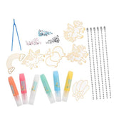 STOBOK 1 Set No-Bake Glue Painting DIY Supplies Diamond Art Accessories and Tools 5d Kit DIY Tray Organizer STOBOK