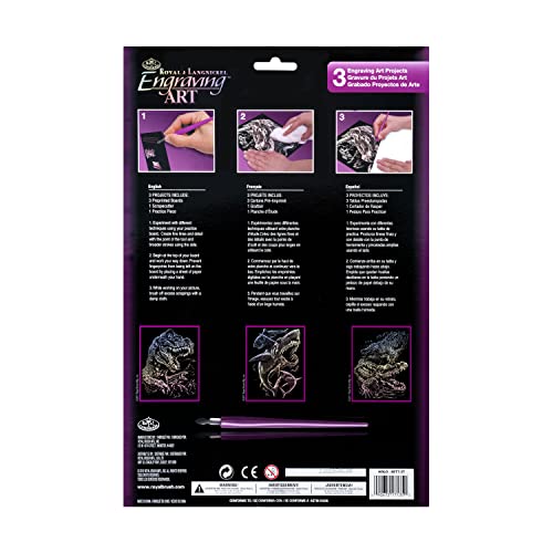 Royal and Langnickel Engraving Art 3 Design Value Pack, Holographic Royal & Langnickel