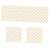 Operitacx 125 Pcs Handmade Wooden Ring Small Unfinished Rings Unfinished Wood Rings Craft Rings Smooth Wood Rings Macrame Wood Rings Wood Rings Operitacx