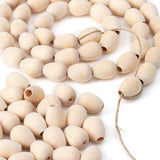 DIY Wooden Egg Shaped Bead Garland Kit by Factory Direct Craft Make Your Own Beaded Garland for Christmas and Easter Decorating - 9 Feet Long Factory Direct Craft