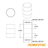 POWERTEC 70123 4-Inch Dust Hose Connector w/Quick Connect Splice Adapter, ABS Plastic, 1PK POWERTEC